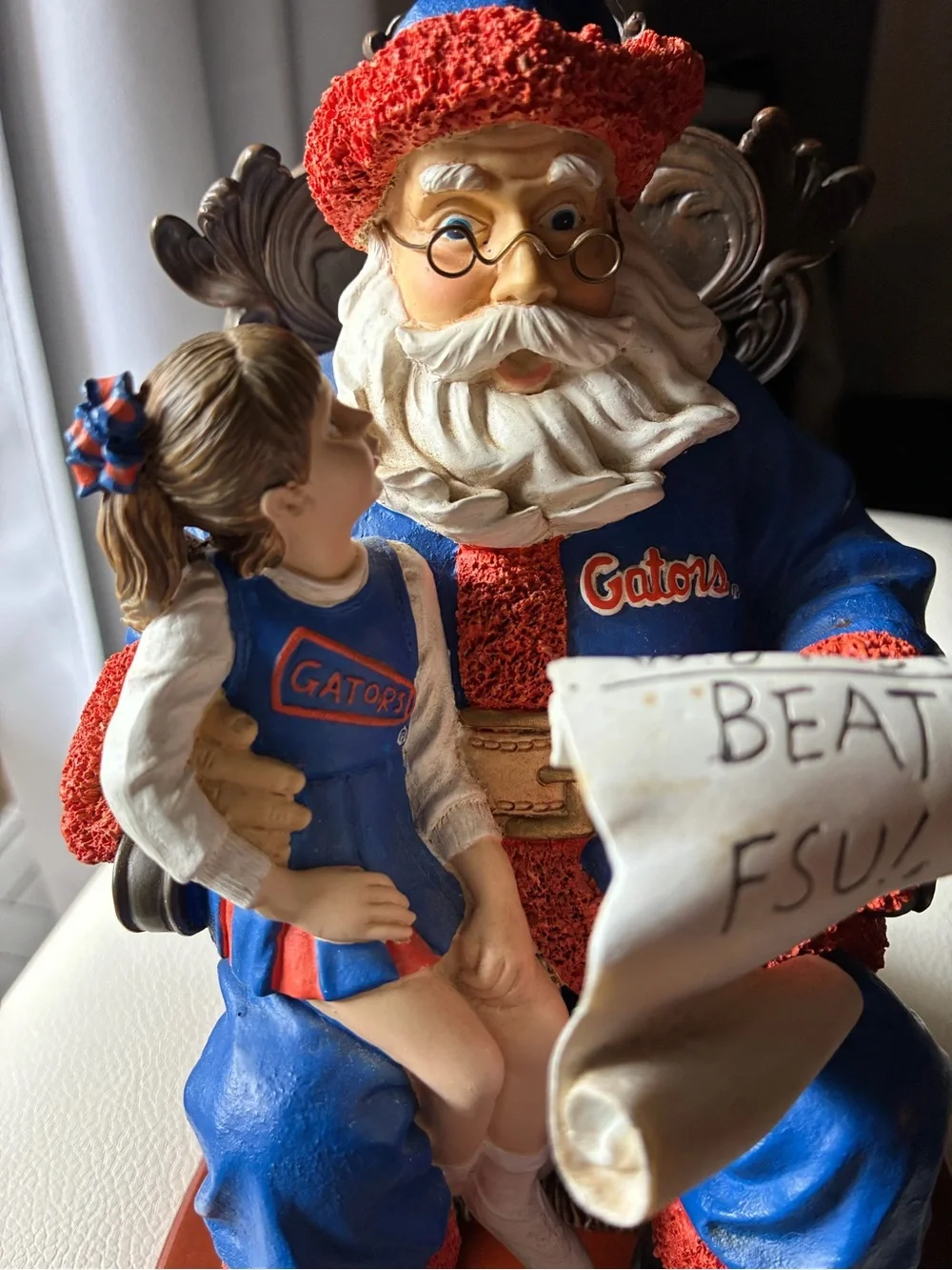 University of Florida Gators Wishlist Santa figurine/decoration - Beat FSU